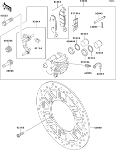 ER500 Передний тормоз
