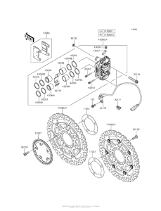ZX636 Передний тормоз