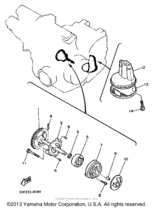 FZR600AC Масляный насос