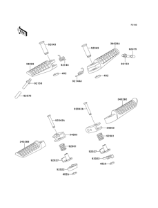 EX250 Подножки