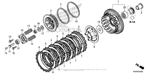 CB500F (ABS) Сцепление