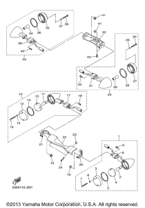 XVS1300CT Поворотники