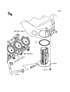ZX1000 Топливный насос