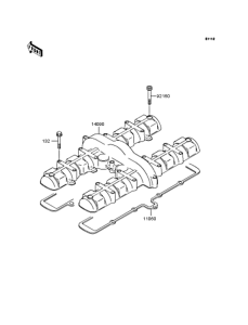 ZR750 Крышка головки цилиндров