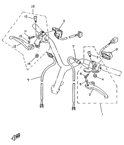 YA50R Handle switch. lever