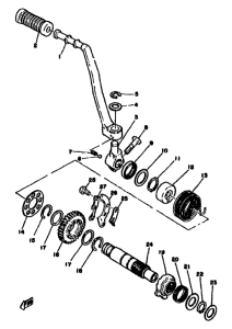 XT500 Кик стартер
