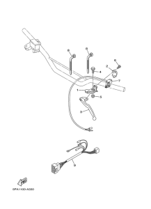 YZ85 Handle switch. lever
