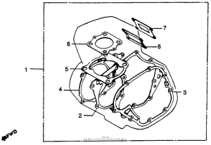 CR125R Набор прокладок