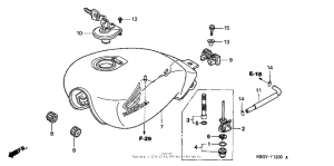 CB250 Топливный бак