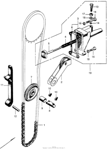 SL350 Натяжитель цепи