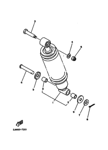BW350 BW350U Задняя подвеска