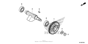 CBR250R Балансирный вал