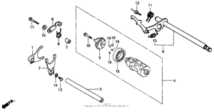 VT600C Вилка переключения передач