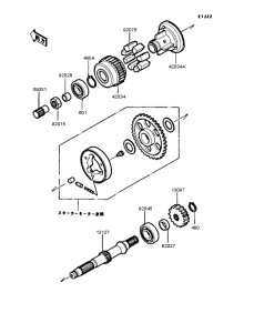 ZX400 Secondary shaft
