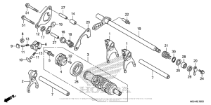 VFR1200X Gearshift Drum (1)