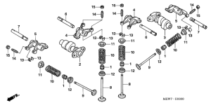 NT700V Распред вал / клапана