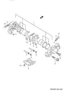 RF900 Задний суппорт