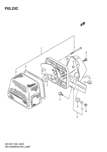 GN125 Задний комбинированный сигнал