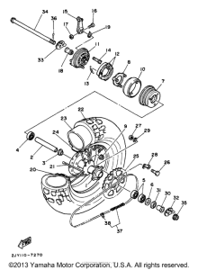 TW200J Переднее колесо