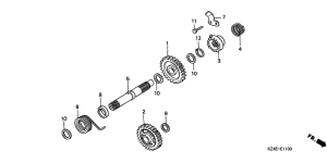 CR125R Кик стартер