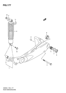 AN650 (ABS) Маятник задний