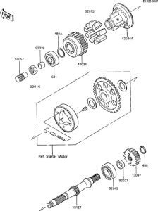 ZX600 Secondary shaft