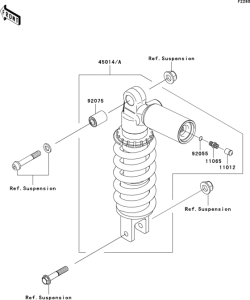 ZR1000 Shock absorber(s)(c7f / c8f)