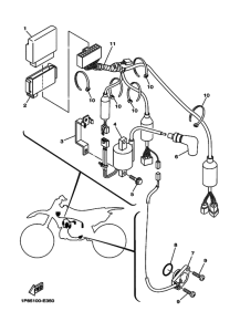 YZ250 YZ250V Equipo electrico