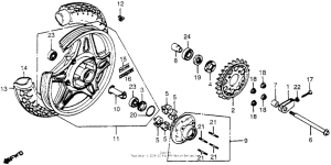 CB650 Переднее колесо