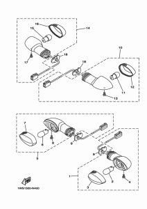 MT07 Поворотники