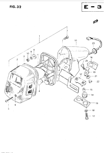 DR250 Задний комбинированный сигнал