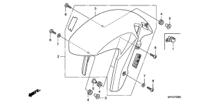 CB1000R Переднее крыло