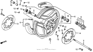 VF1000F Переднее колесо