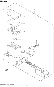 AN400Z (ABS) Задний торм цилиндр