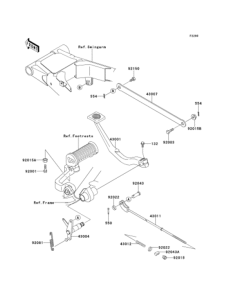 EJ650 Педаль тормоза