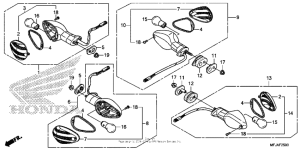 CBR600RR (ABS) Задний фонарь