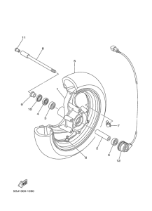 XP500 Переднее колесо