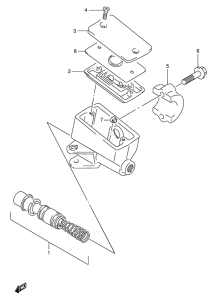 GSX750 Передний тормозной цилиндр