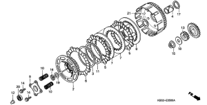 NSR125R Бендикс