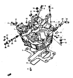GS400 Головка цилиндров