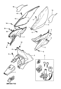 YQ50 Боковые обтекатели