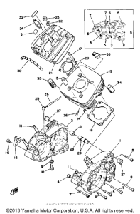 DT125F Crankcase cylinder