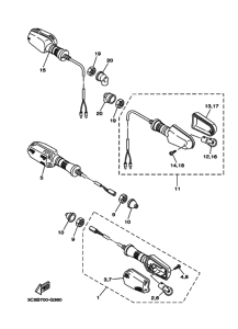 XT250 XT250Z Проблесковый световой сигнал