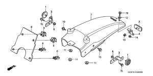 XR70R Заднее крыло