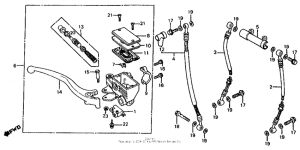 VF700S Fr. brake master cyl.