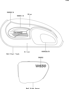 EJ650 Decals(blue / silver)