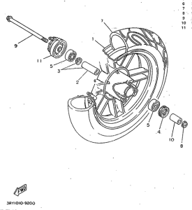 CW50 Переднее колесо