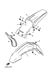 YZ125 YZ125F Крыло
