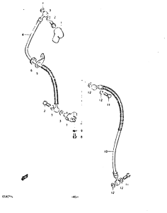 GS425 Тормозные трубопроводы