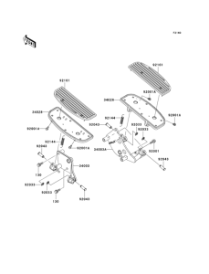 VN800 Подножки